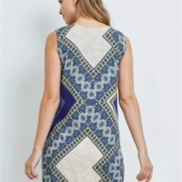 RENEE C Makayla Boho Print Shift Dress - Picture 10 of 13
